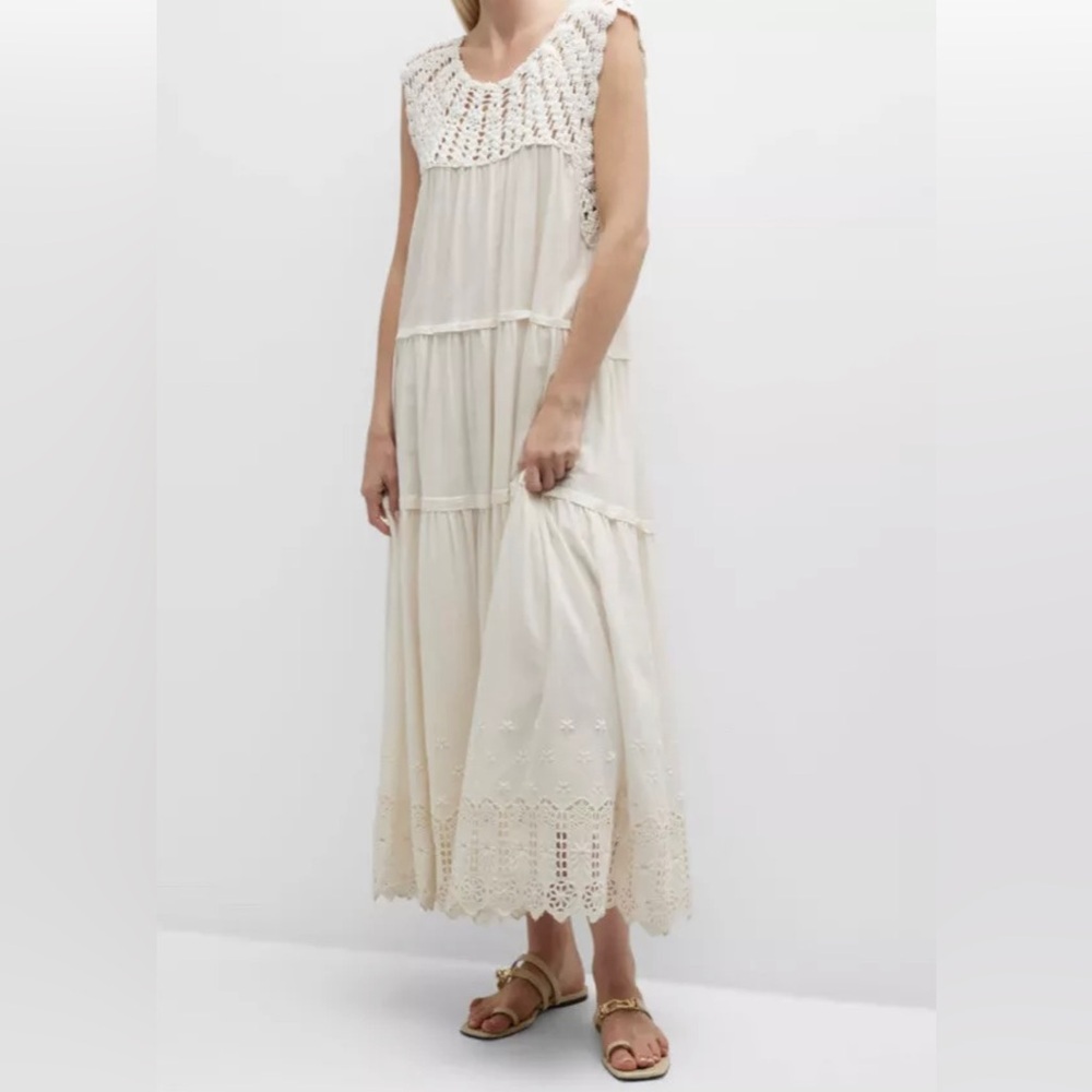 NWT THE GREAT. Cream Maxi Dress